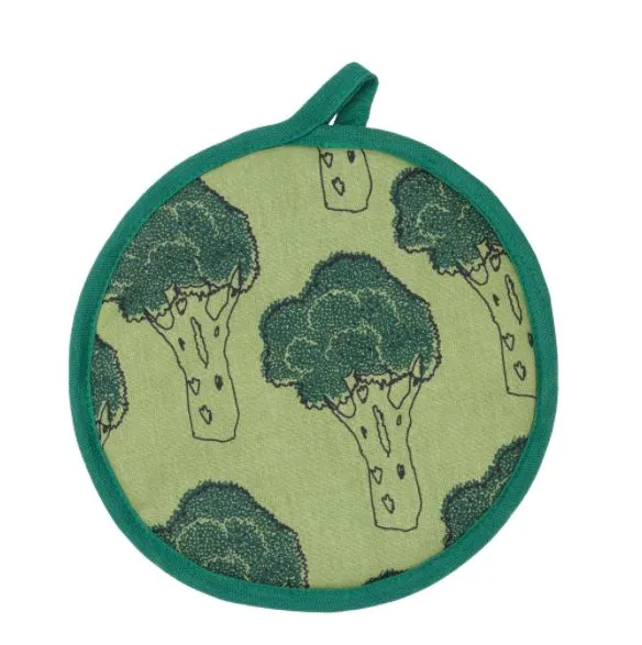 TORVFLY - Pot Holder, Patterned / Light Green