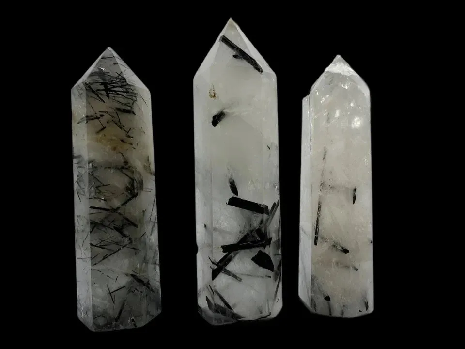 Tourmalinated Quartz Tower - Faceted