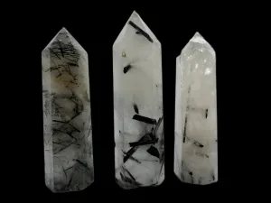 Tourmalinated Quartz Tower - Faceted