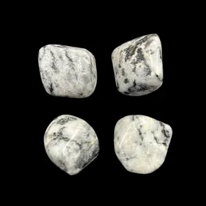 Tourmalinated Quartz Tumble - Cleansing & Grounding