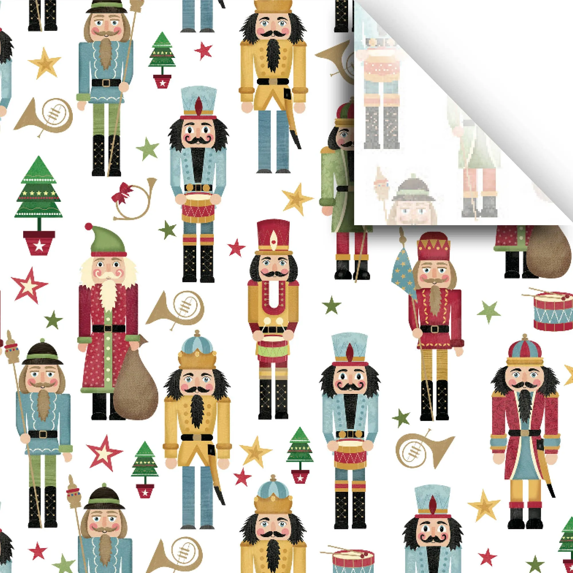 Traditional Nutcracker Tissue - Printed