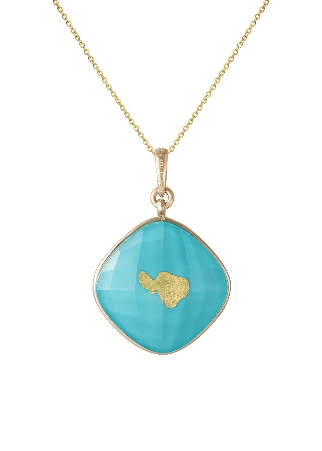Treasure Island 20mm or 22mm Turquoise Pendant