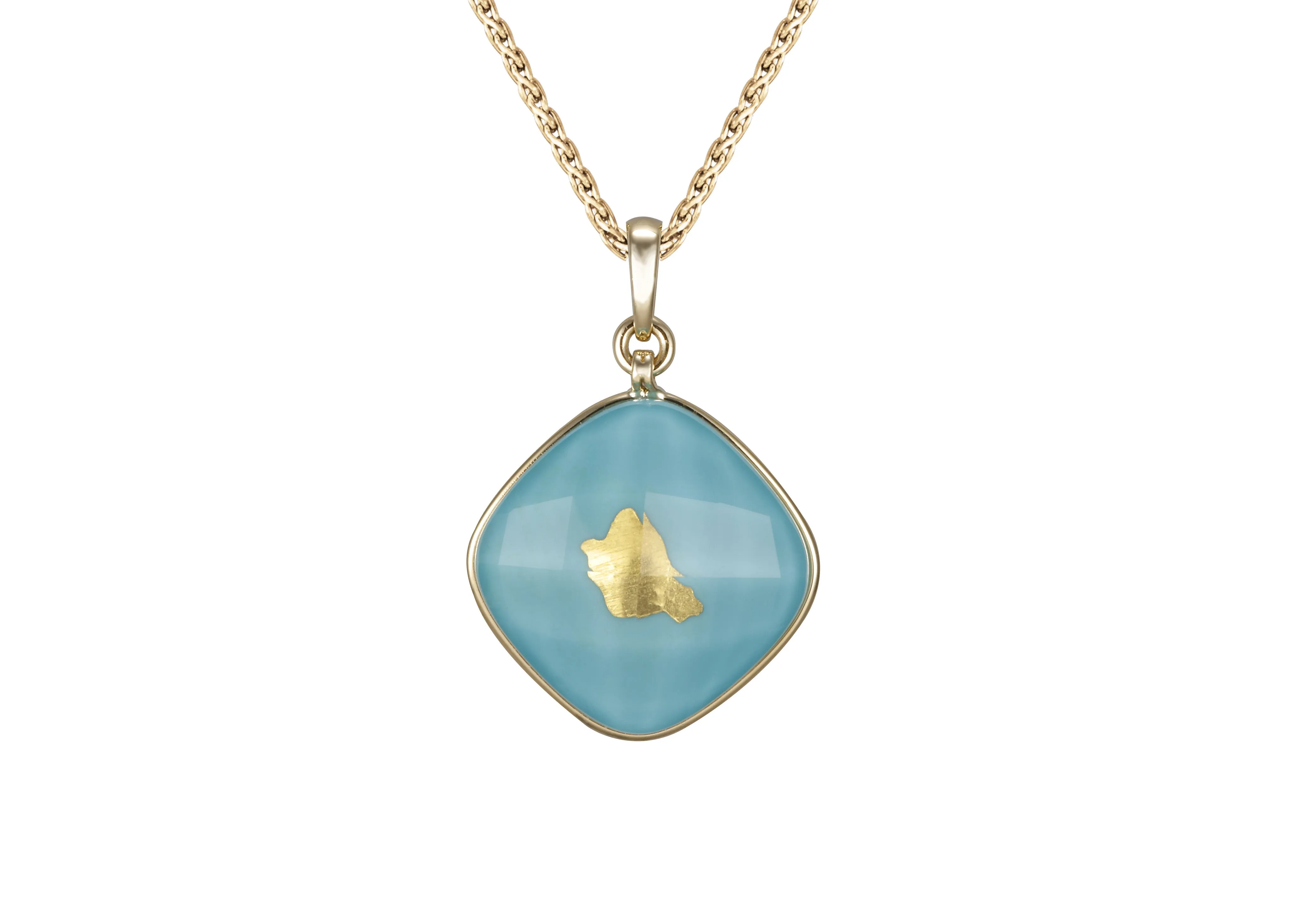 Treasure Island 20mm or 22mm Turquoise Pendant