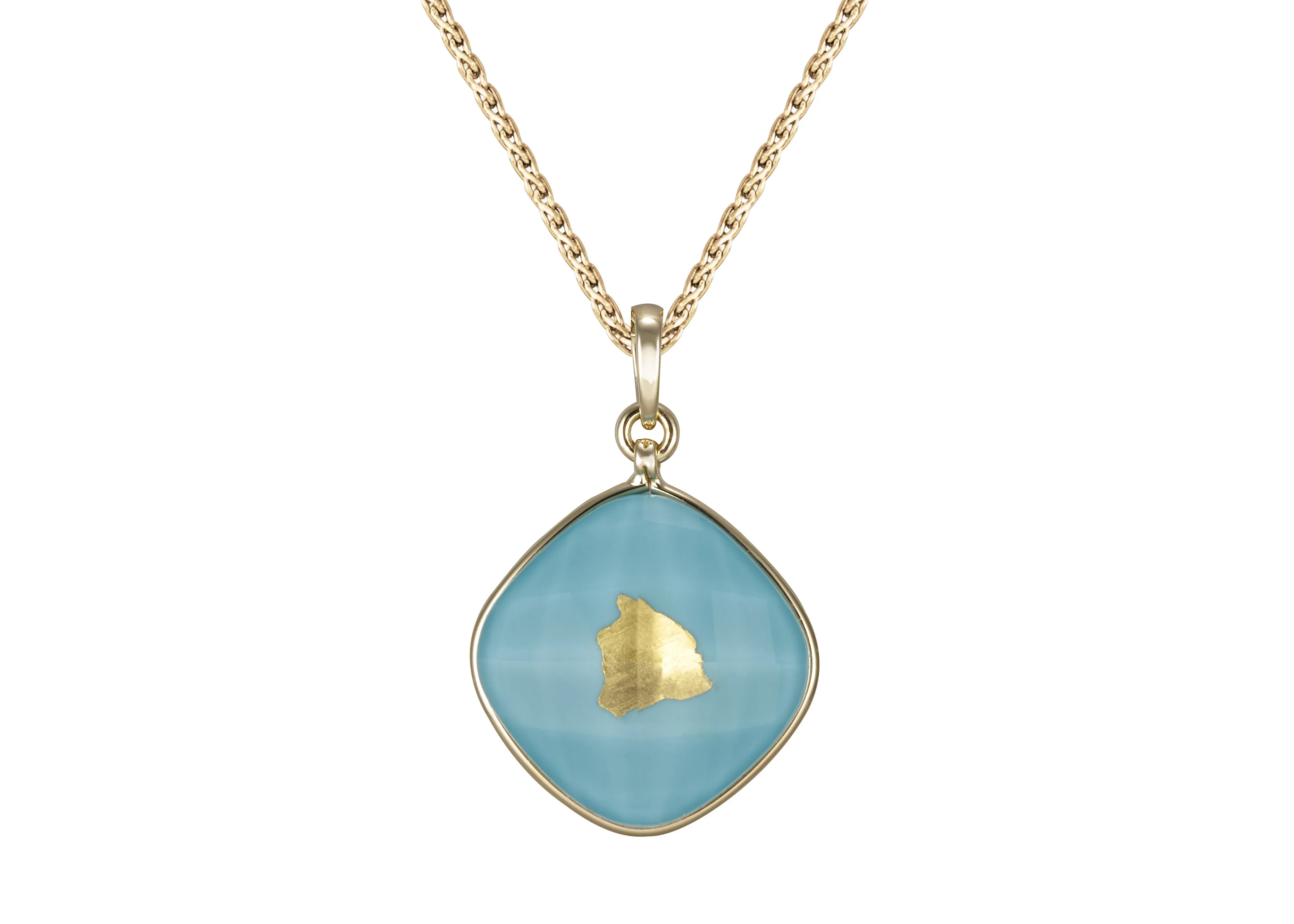 Treasure Island 20mm or 22mm Turquoise Pendant