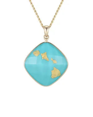 Treasure Island 20mm or 22mm Turquoise Pendant