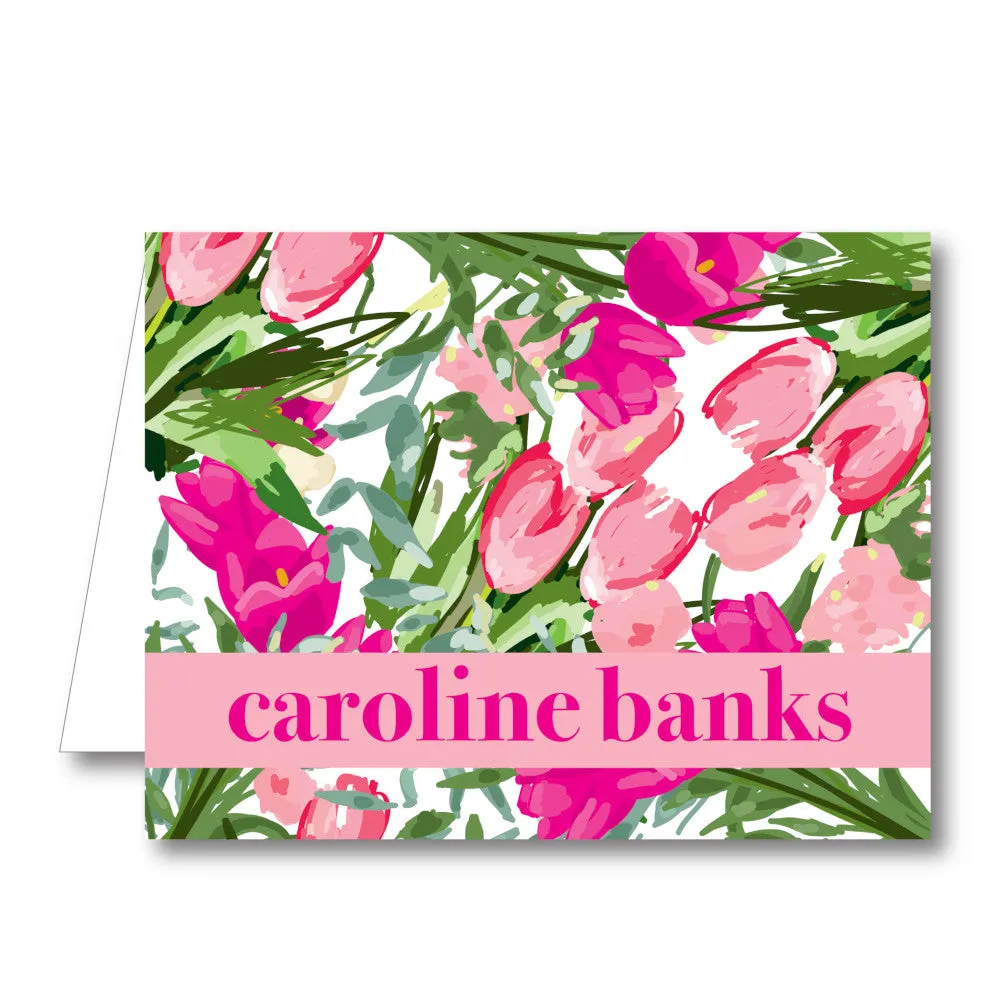 Tulips Folded Notecard