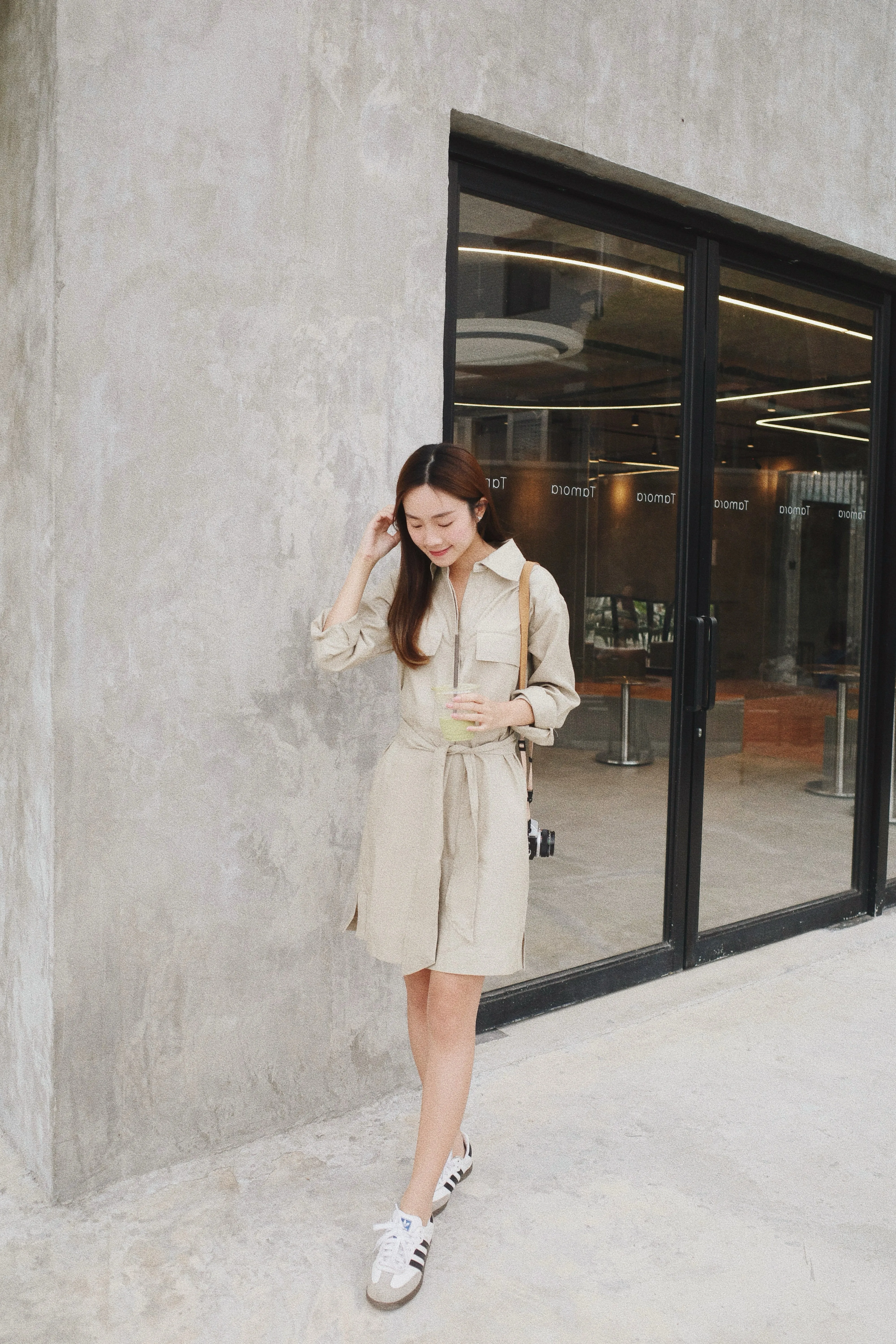 Twill Utility Shirt Dress