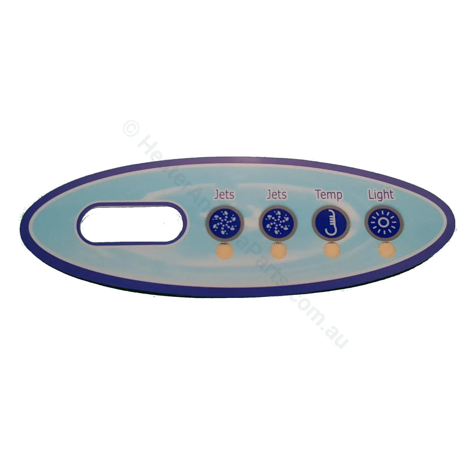 Two-Jets 4-button Balboa VL200 Touchpad Overlay