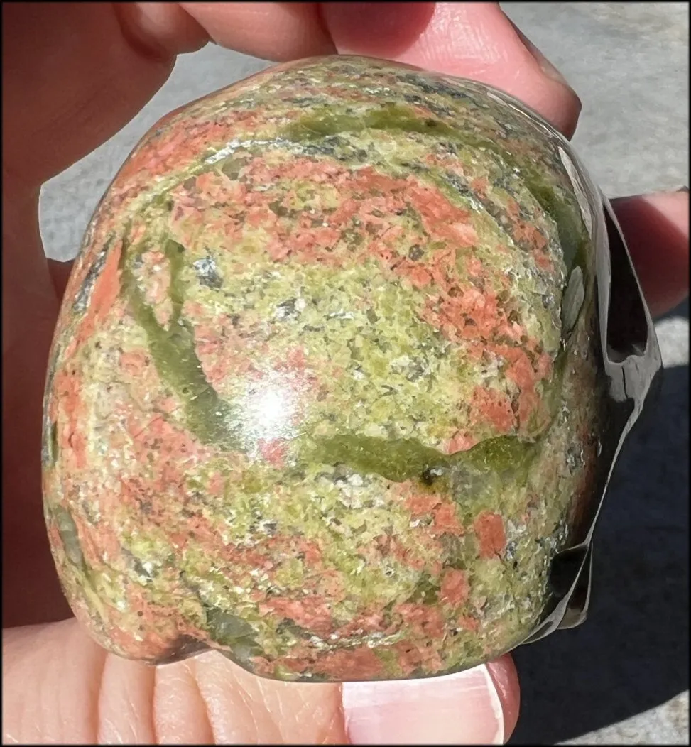 UNAKITE Crystal Skull - Connect with Mother Earth - with Synergy 9  years
