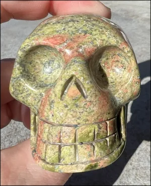 UNAKITE Crystal Skull - Connect with Mother Earth - with Synergy 9  years