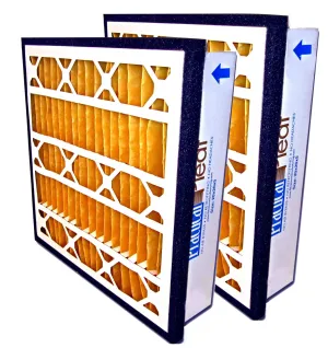 UPDRAFT Practical Pleat 5" Filter for Air Handler Filter Rack or Reverse Flow Systems - MERV 11 (2 Pack)