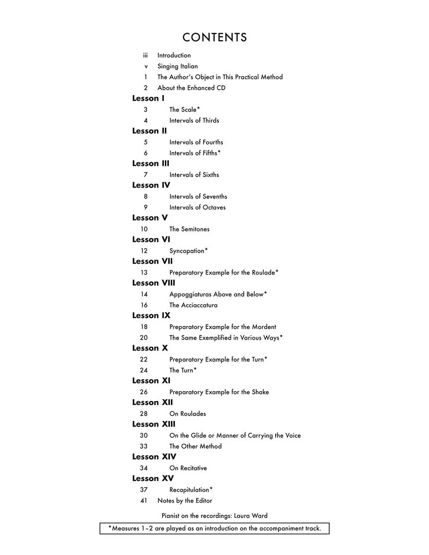 Vaccai: Practical Method of Italian Singing