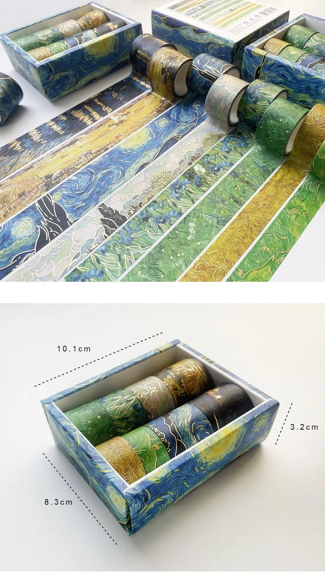 Van Gogh Gold Masking Washi Tape