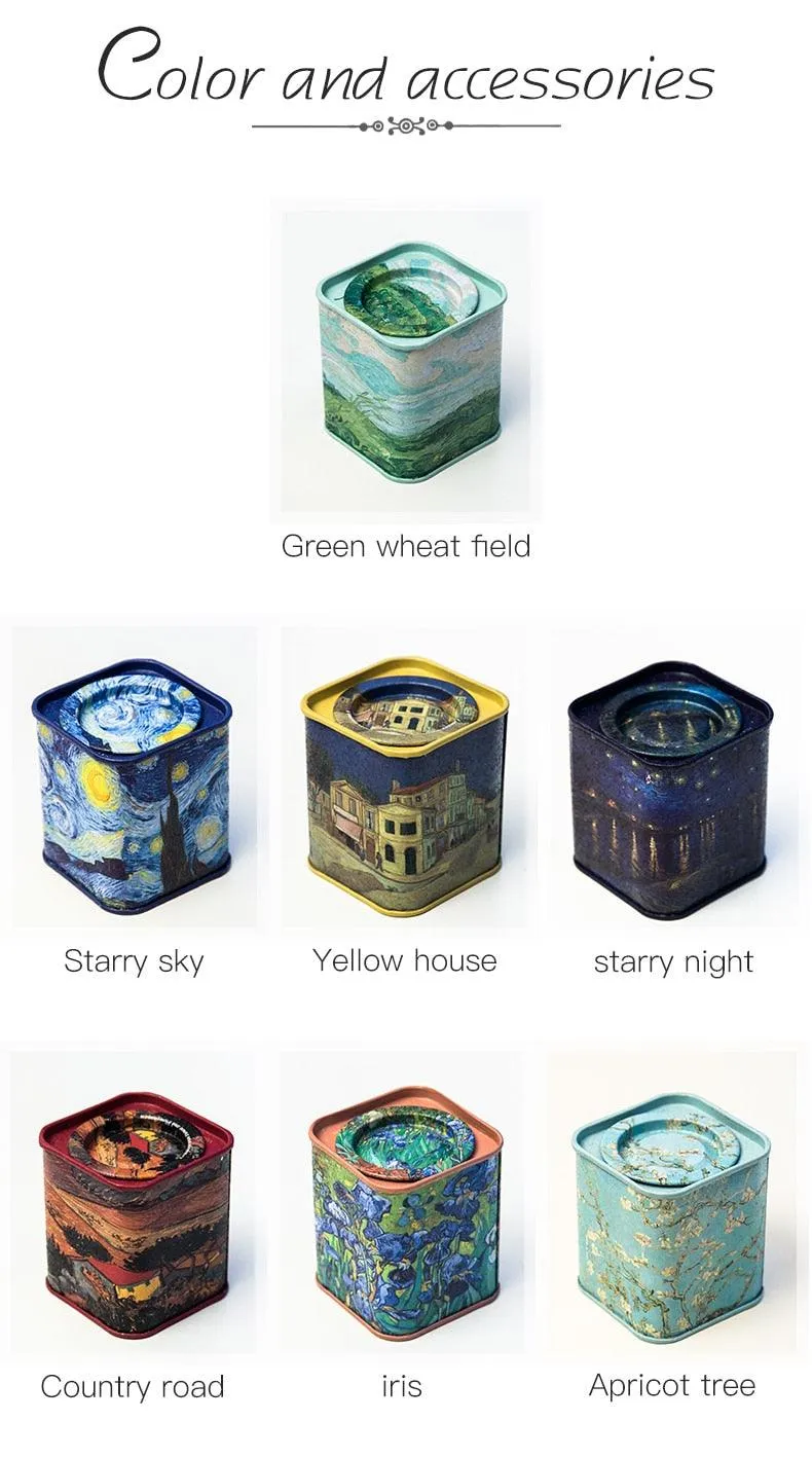 Van Gogh Mini Tea Canisters