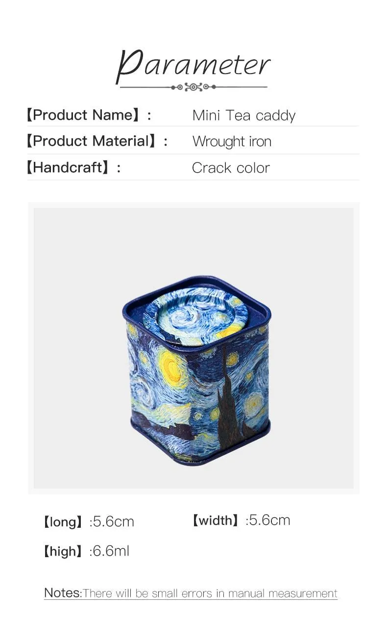 Van Gogh Mini Tea Canisters