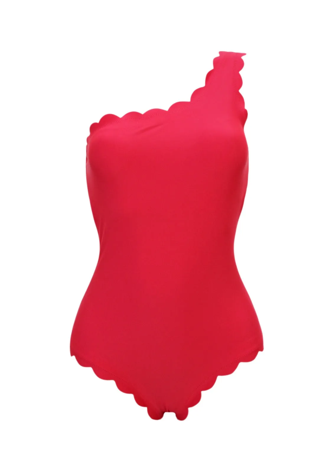 Venus Red Over One Shoulder Onepiece