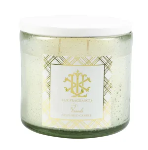 VERANDA 12OZ CLEAR GLASS WITH WHITE LID CANDLE MIN 3