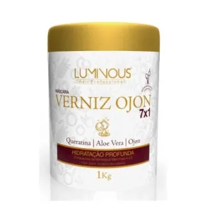 Verniz Ojon Keratin Aloe Vera 7x1 Deep Moisturizing Hair Mask 1Kg - Luminous