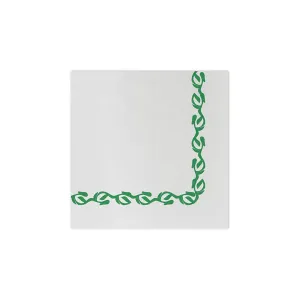 Vietri Papersoft Florentine Green Cocktail Napkins - Pack of 20