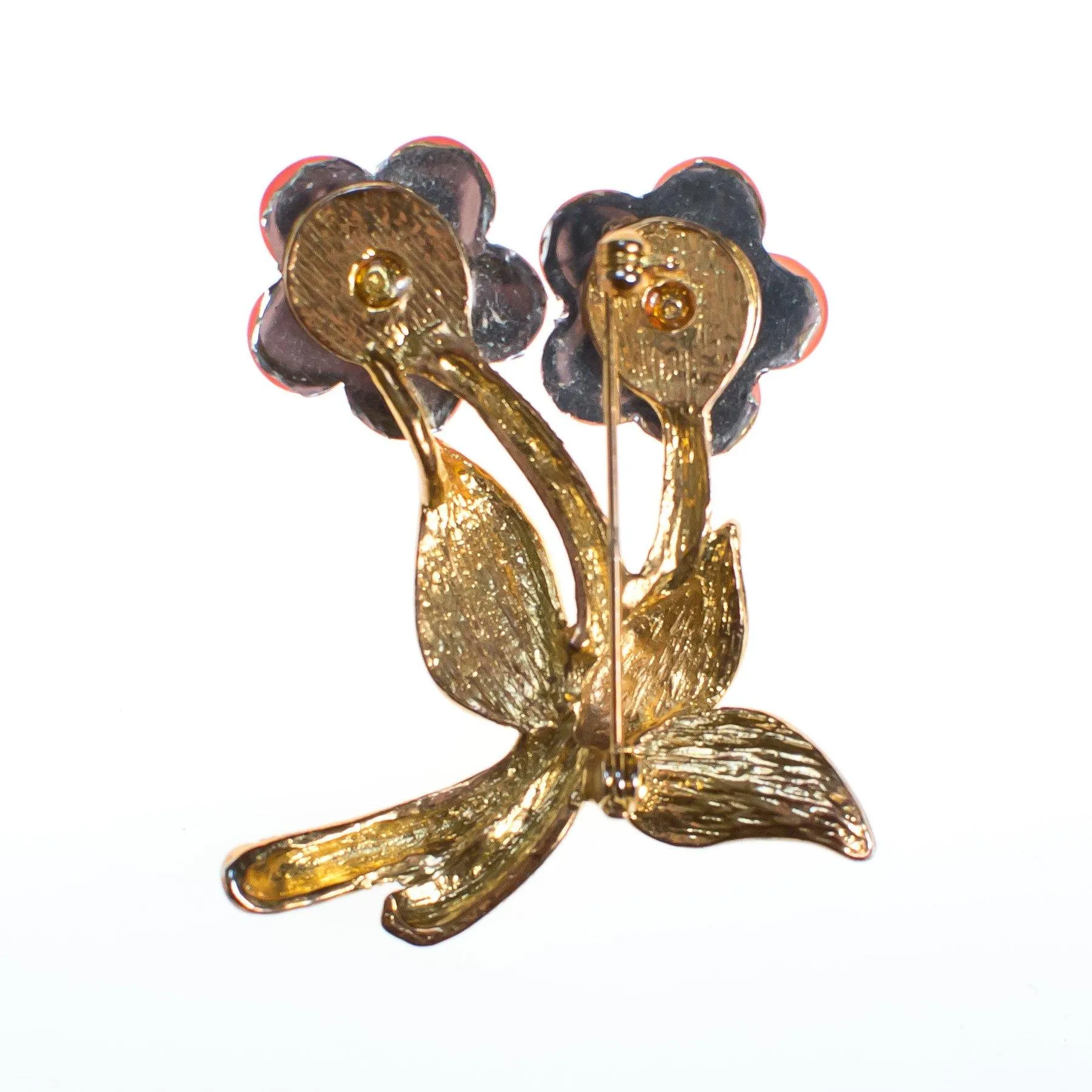 Vintage 1960s Blush Pink Lucite Flower Brooch