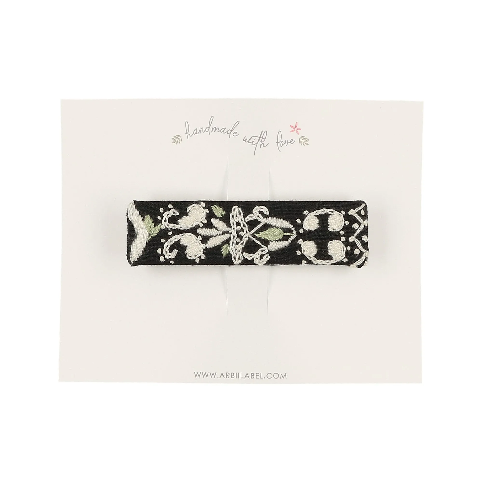 Vintage Black/Ivory Barrette