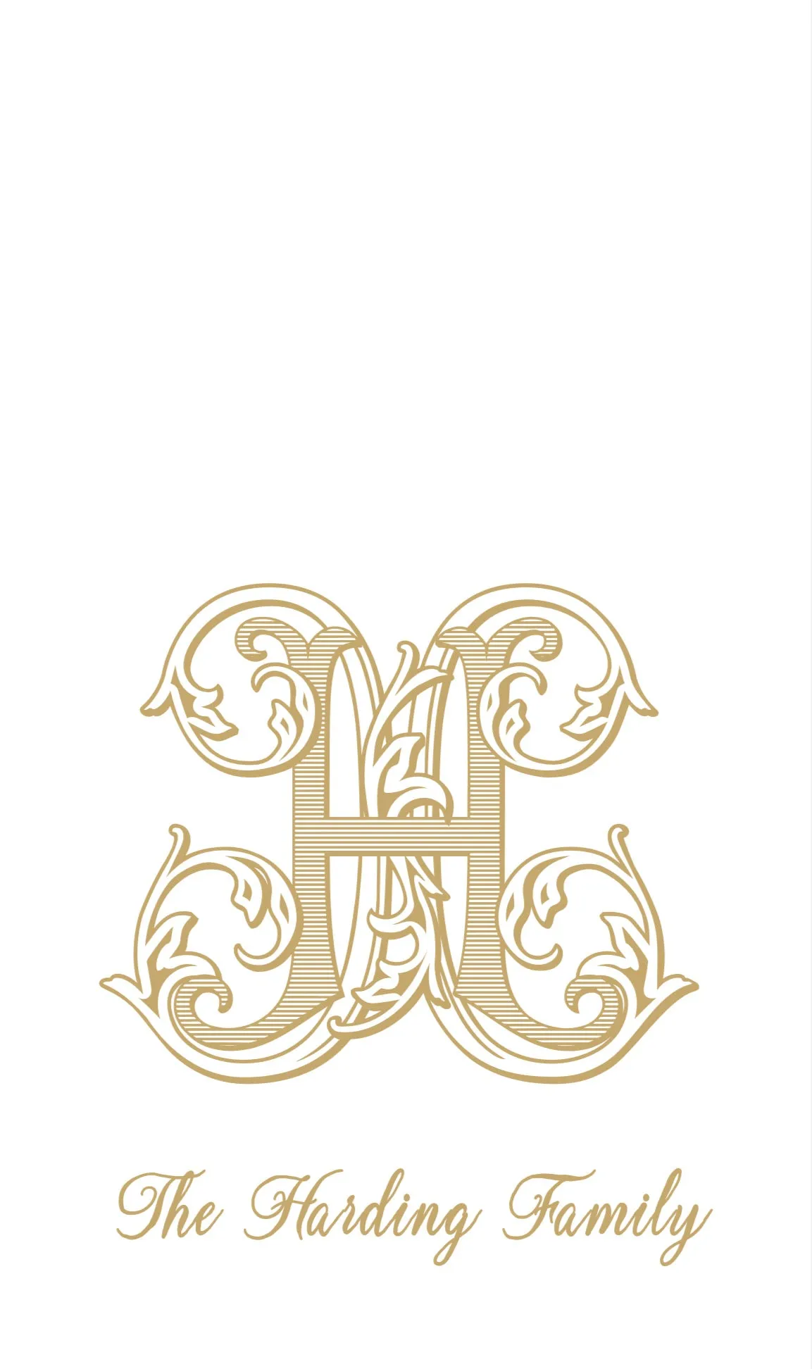 Vintage Vine Gift Tag Gold