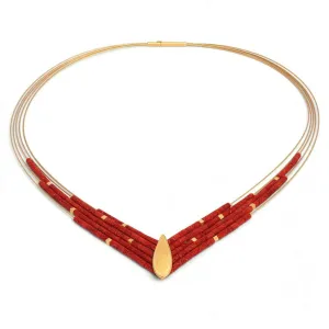 Vitro Red Coral Necklace