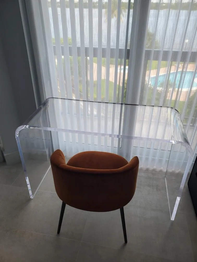 Waterfall Lucite Desk - 60"