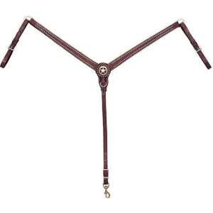 Weaver Leather Texas Star Tapered Ring-in-Center Breast Collar
