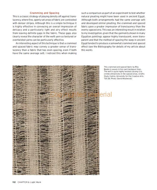 Weaving - Structure and Substance