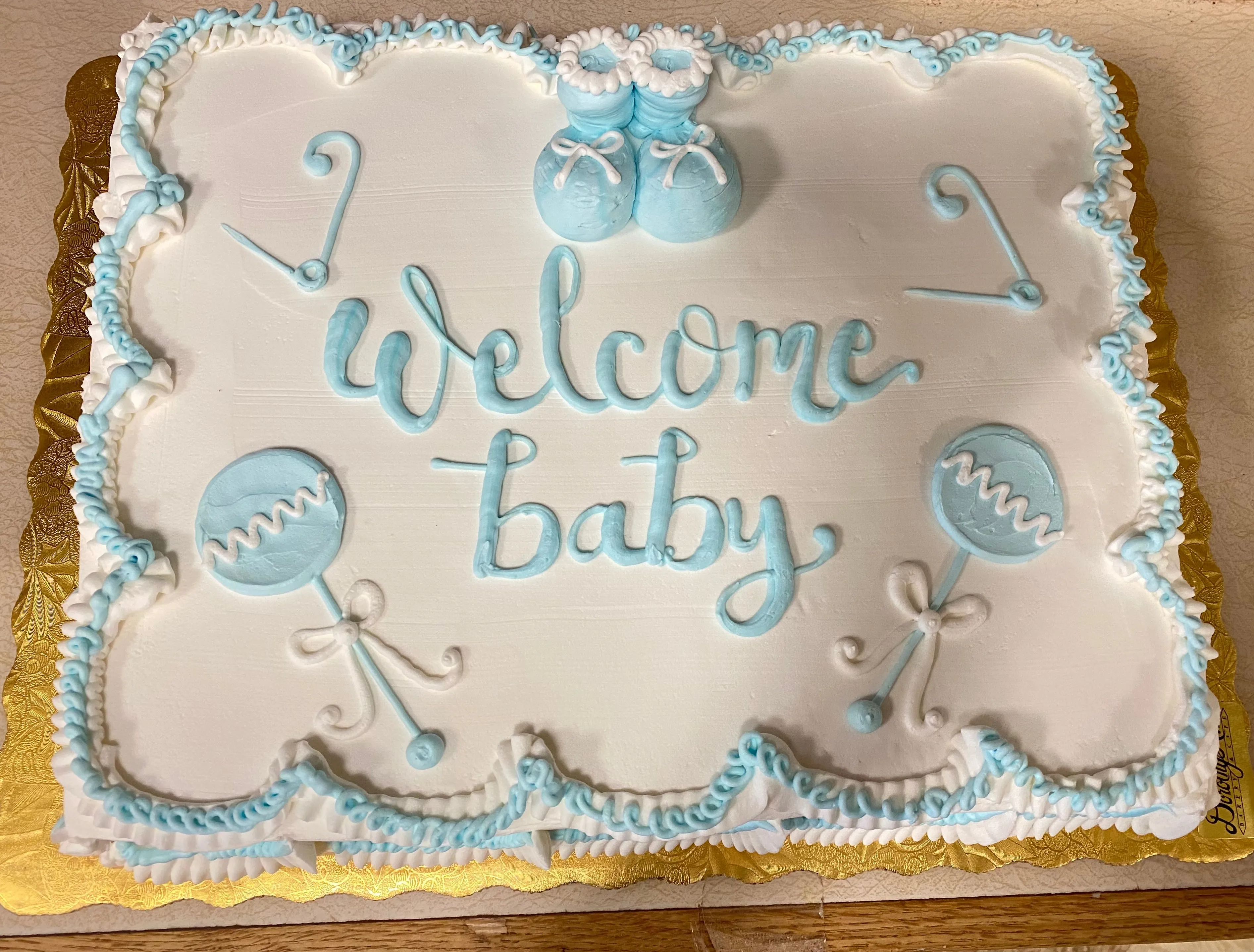 Welcome Baby Sheet Cake