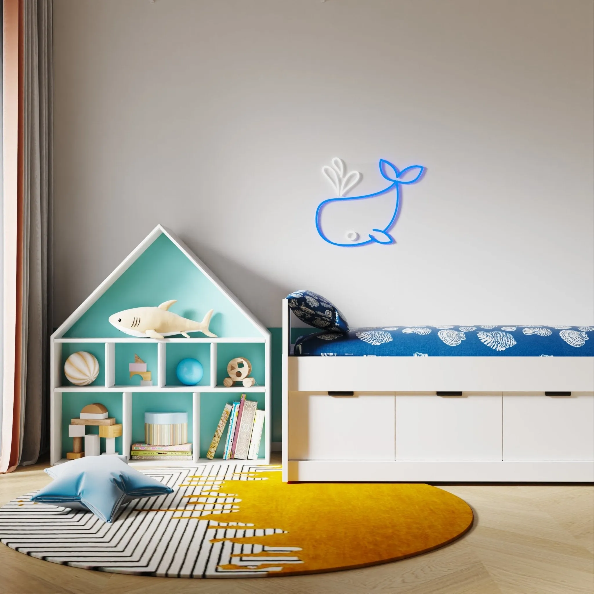 Whale Pal - LED neon sign