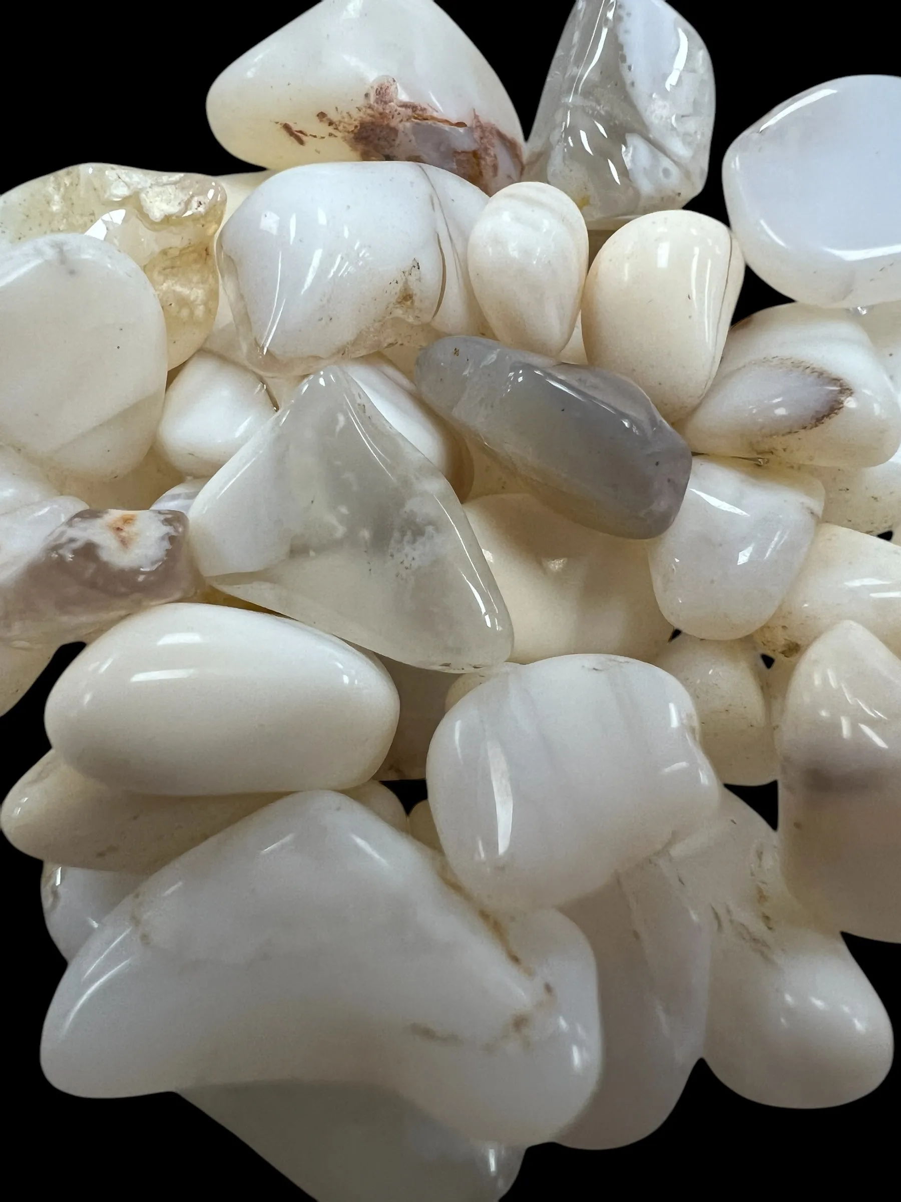White Opal Gemstone Chips