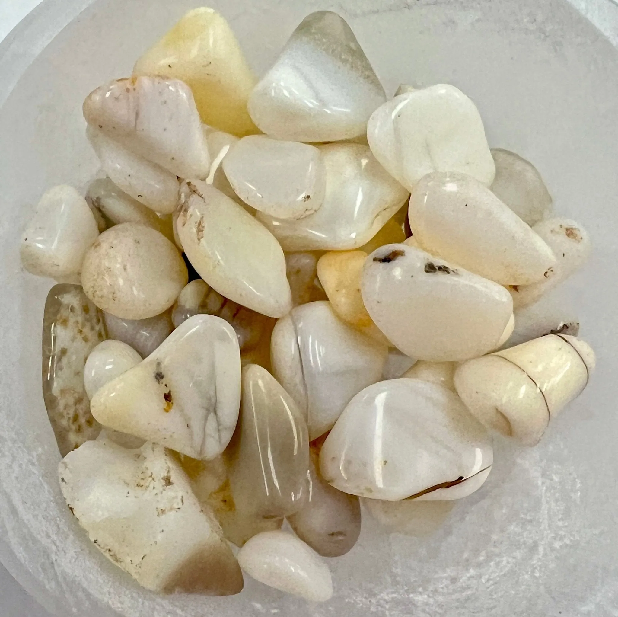 White Opal Gemstone Chips