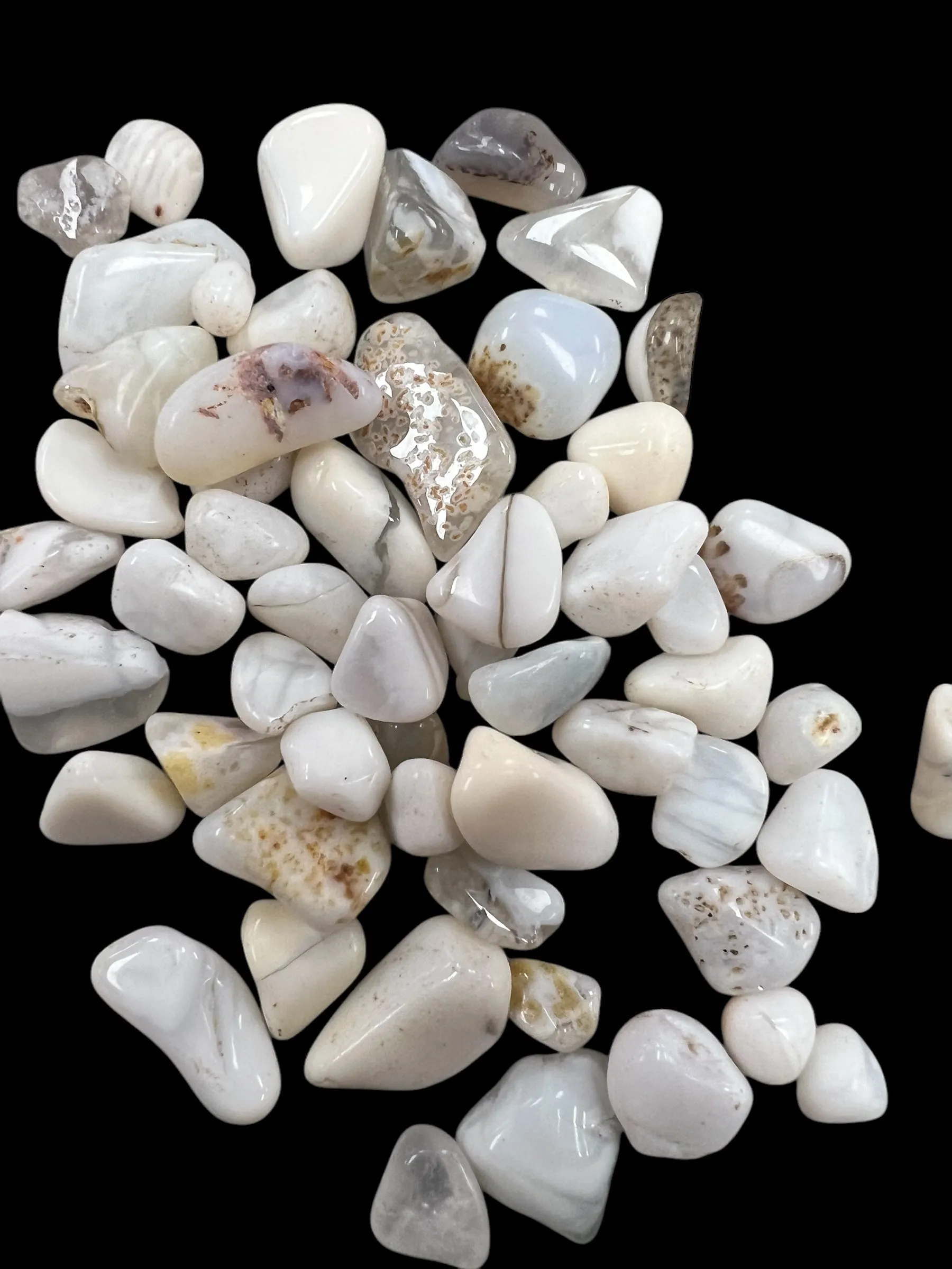 White Opal Gemstone Chips