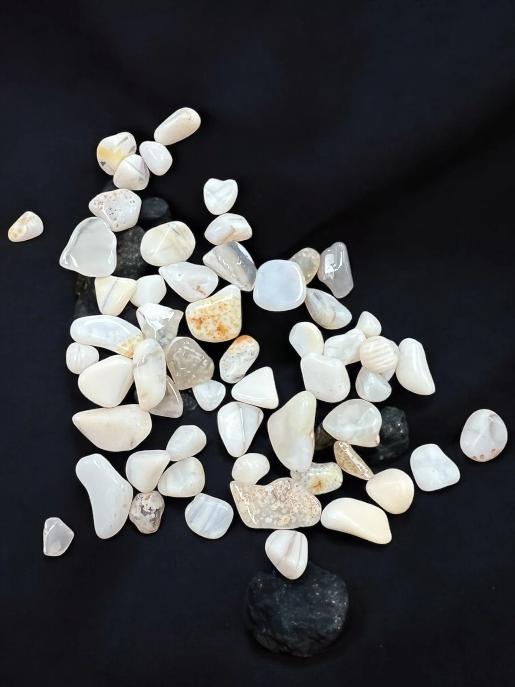 White Opal Gemstone Chips