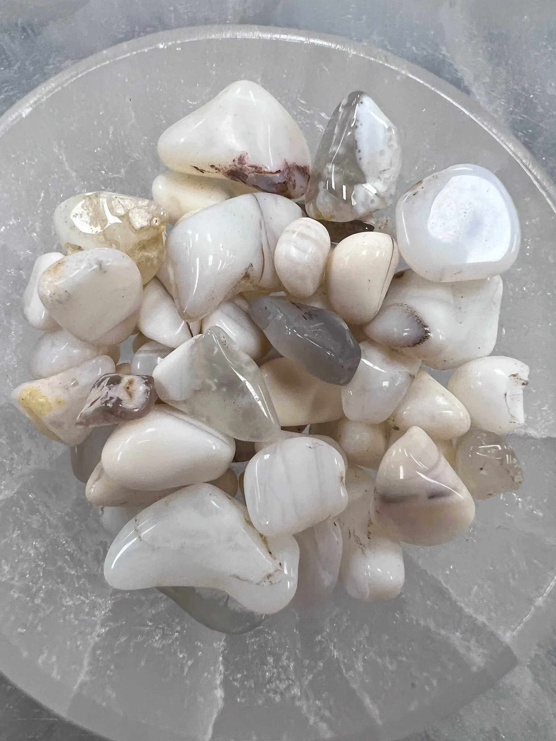 White Opal Gemstone Chips