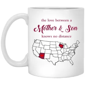 Wisconsin Arizona The Love Between Mother And Son Mug
