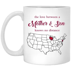 Wisconsin New Jersry The Love Between Mother And Son Mug