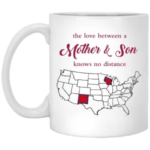 Wisconsin New Mexico The Love Between Mother And Son Mug