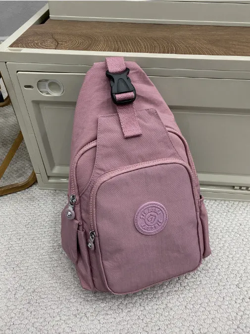 Women's Classic Washed Nylon Live Broadcast Backpacks