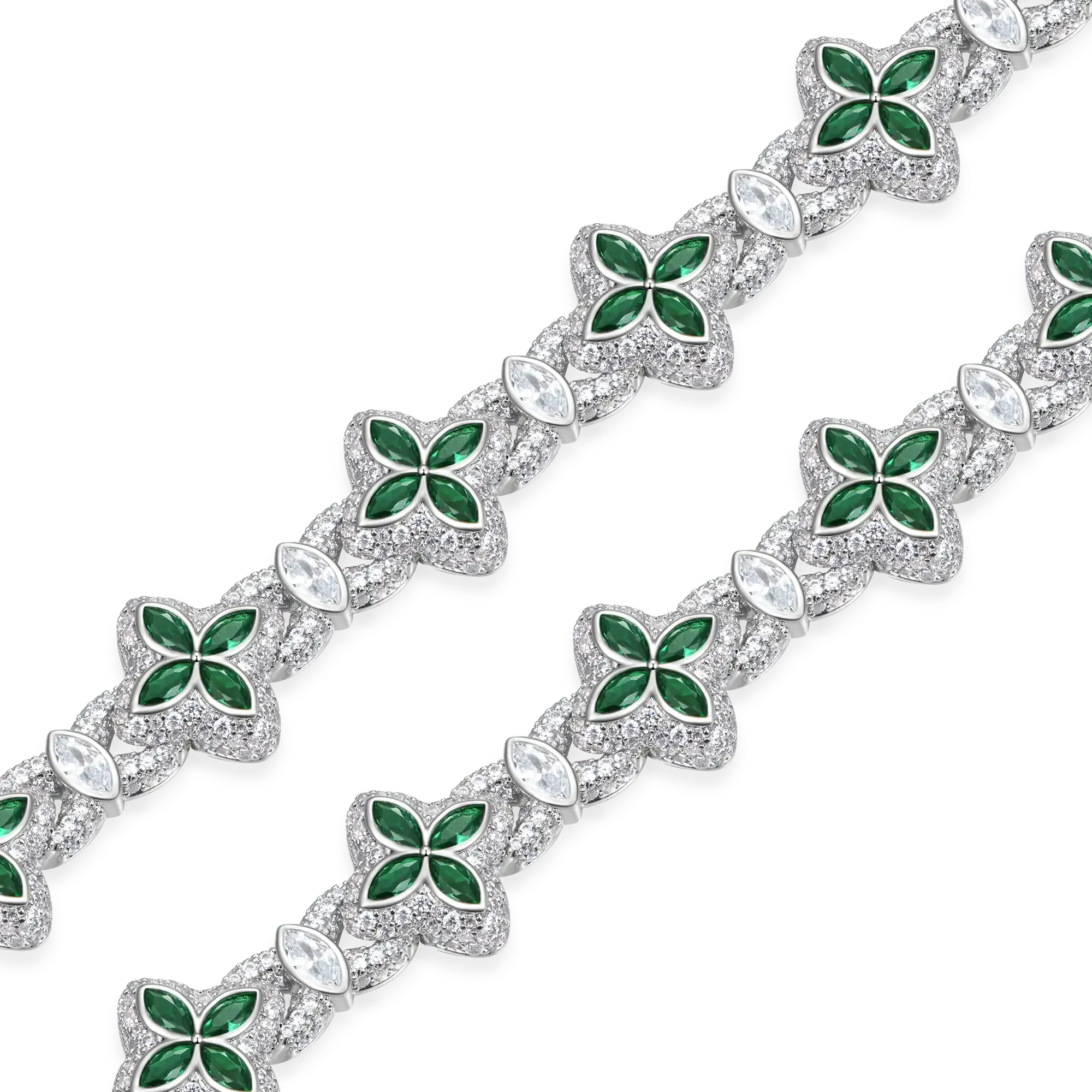Women's Iced Luminous Clover Bracelet