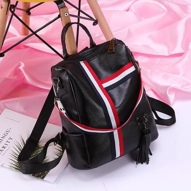 Women's Pretty Attractive Ribbon Pendant Bear Backpacks