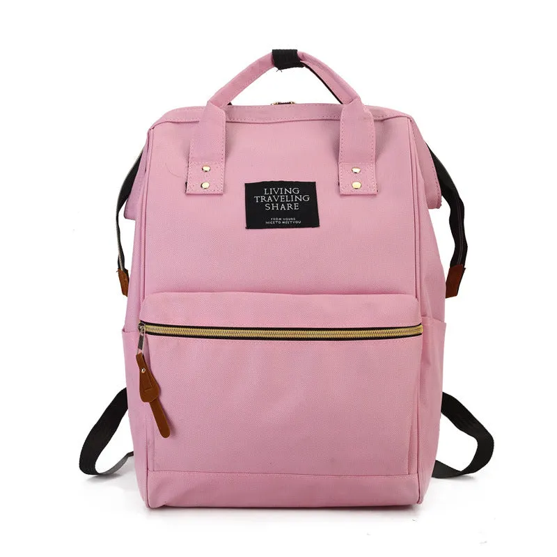 Women's Style Large Wire Clip Canvas Junior Backpacks