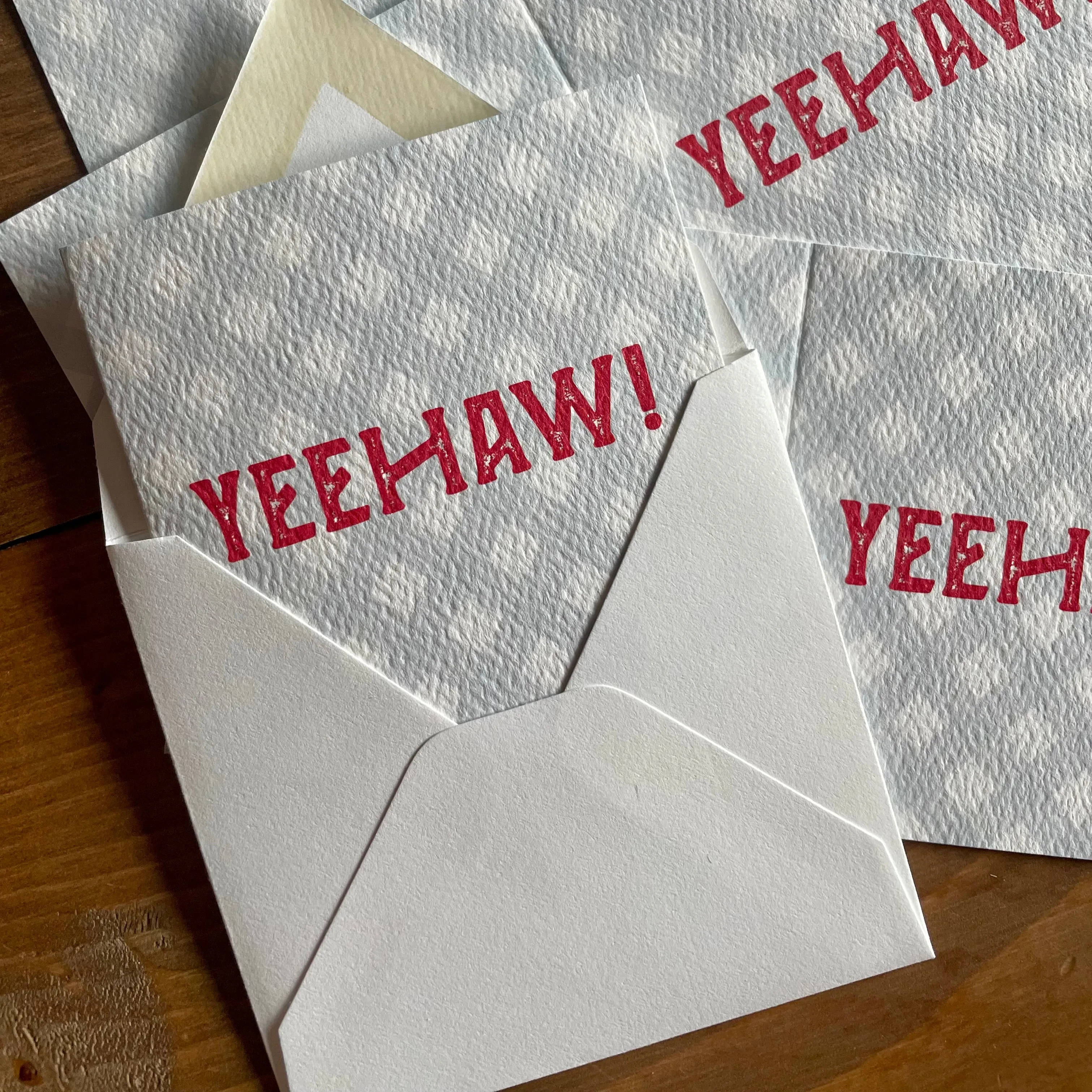 Yeehaw Folded Enclosure Card