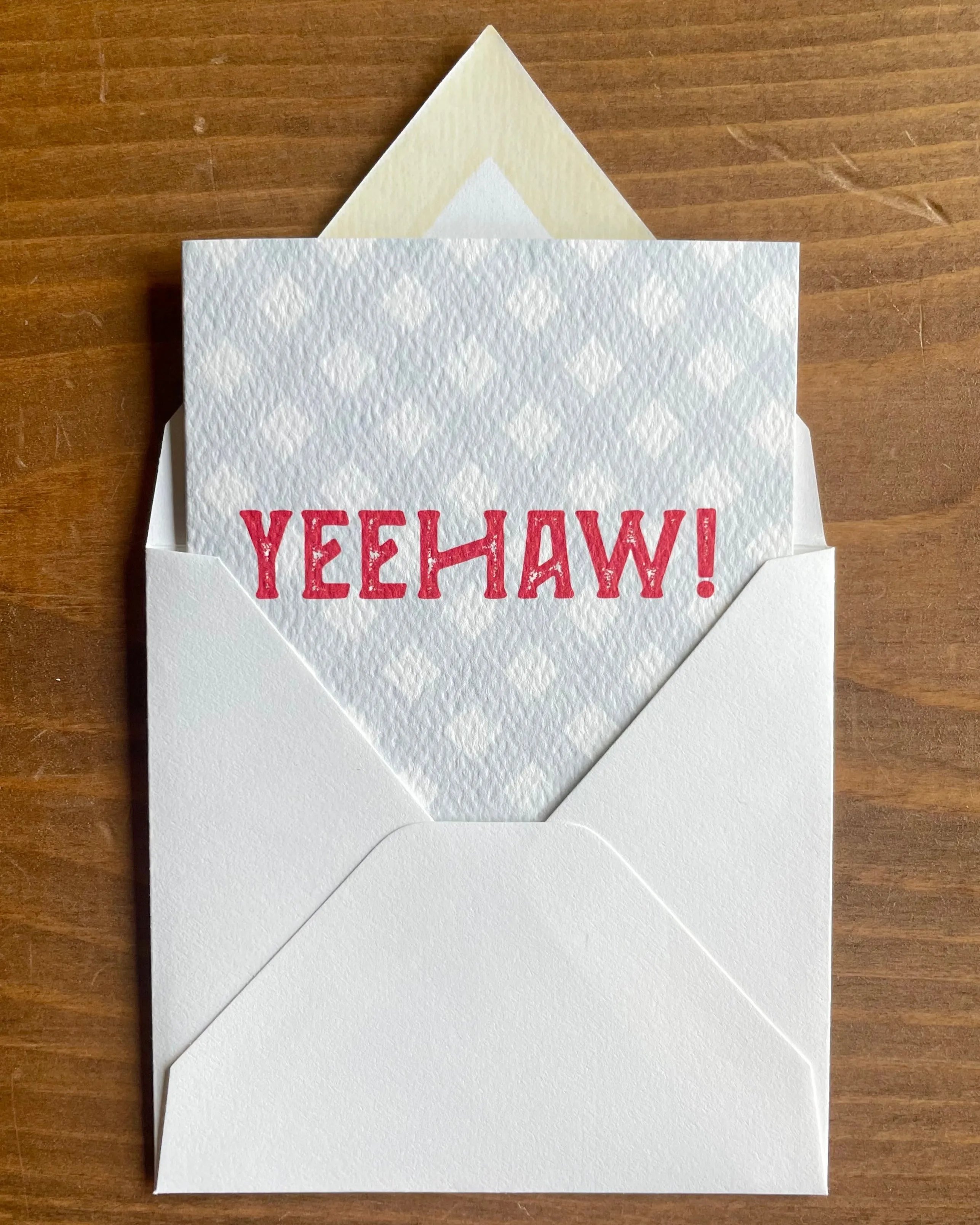 Yeehaw Folded Enclosure Card
