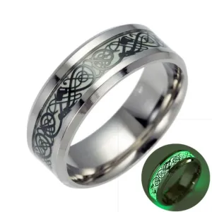 Yellow Glowing Luminous Dragon Rings