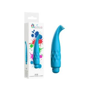 Zoe - ABS Bullet With Silicone Sleeve - 10-Speeds - Turqiose